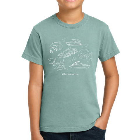 Comfort Colors Teal Youth Tshirt