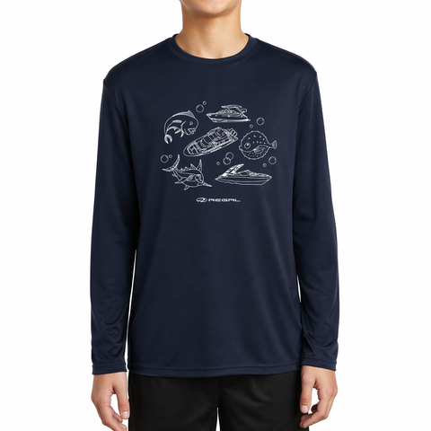 Navy UPF Shirt - Youth