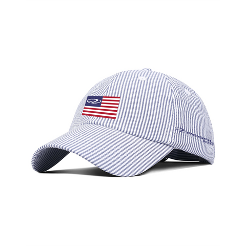 Seersucker Hat American Flag